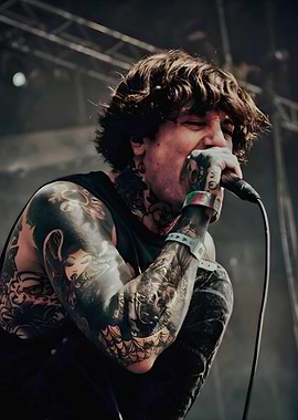 Oliver Sykes Performing Live