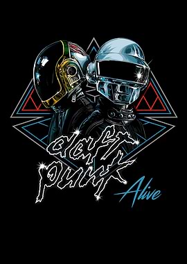 Daft Punk Alive Graphic Art