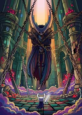 The Hollow Knight Facing the Chains