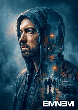 Eminem Urban Portrait Poster