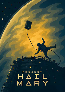 Project Hail Mary Space Poster