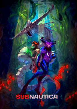 Subnautica Underwater Adventure Poster