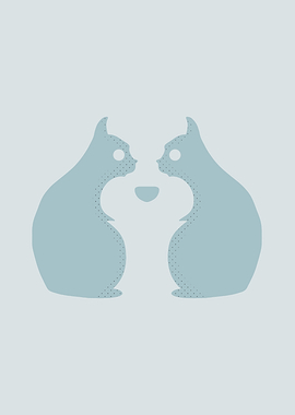 Optical Illusion Cat and Dog