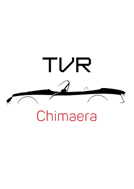 TVR Chimaera Minimalist Car Silhouette