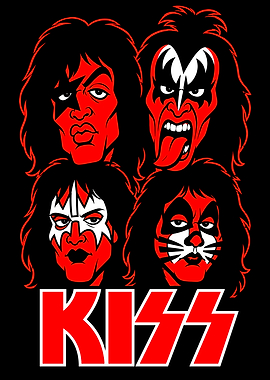 KISS Band Members Graphic Art