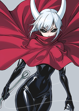 Hornet from Hollow Knight Anime Style