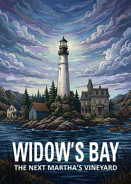 Widow's Bay Coastal Lighthouse Poster