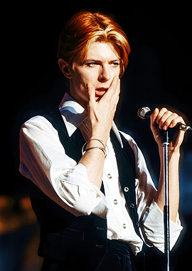 David Bowie Performing on Stage