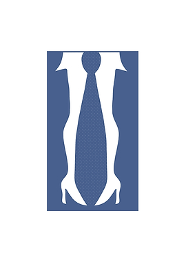 Minimalist Tie and Legs Optical Illusion