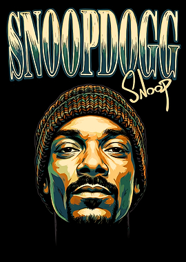 Snoop Dogg Portrait Graphic Art
