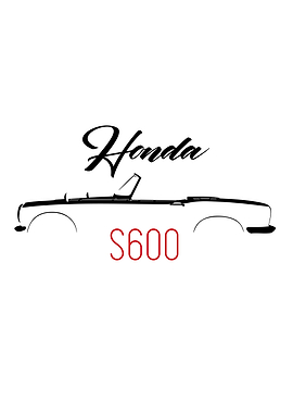 Minimalist Honda S600 Line Art