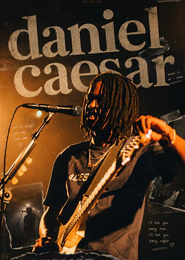 Daniel Caesar Concert Poster