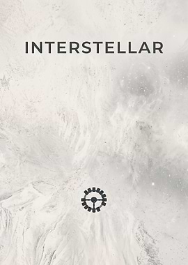 Interstellar Minimalist Space Poster