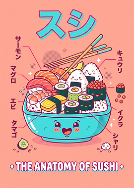 The Anatomy of Sushi Infographic