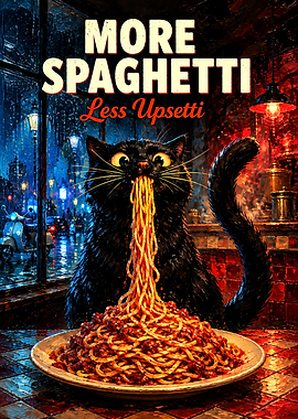 More Spaghetti Less Upsetti Cat