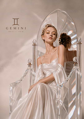Gemini Zodiac Fashion Portrait