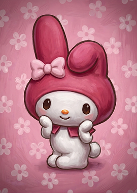 My Melody Sanrio Character Illustration