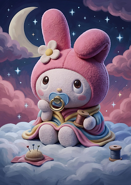 Baby My Melody on Clouds