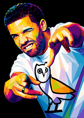 Drake OVO Pop Art Portrait