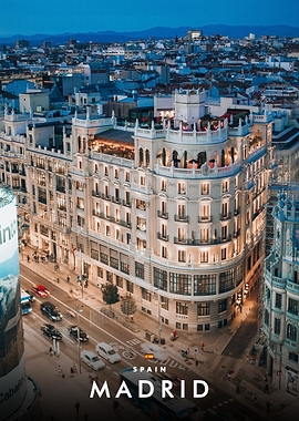Madrid Cityscape at Twilight
