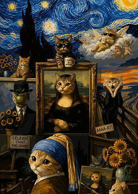 Famous Art Masterpieces Featuring Cats