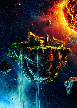 Floating Island in Deep Space