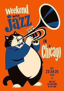 Weekend with Jazz in Chicago Poster