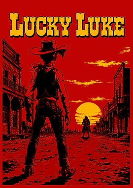 Lucky Luke Western Duel Poster