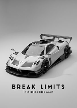 Pagani Huayra R Minimalist Poster
