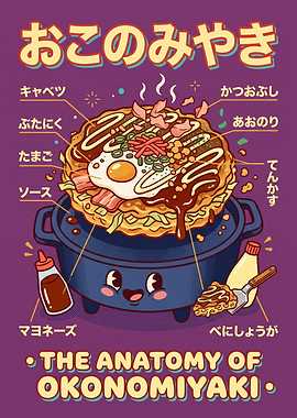 The Anatomy of Okonomiyaki Poster
