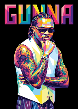 Gunna Pop Art Portrait