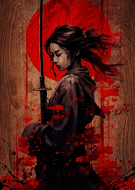 Samurai Warrior with Katana