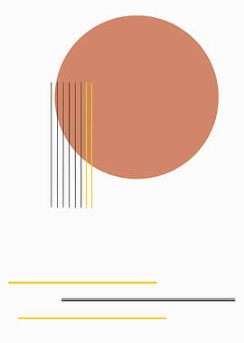 Minimalist Abstract Geometric Composition