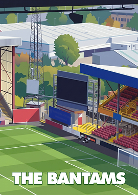 The Bantams Football Stadium Illustration