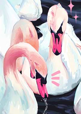 Ethereal Swans