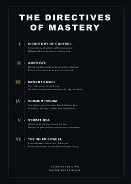 Stoic Directives Of Mastery Art