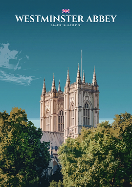 Westminster Abbey Travel Poster