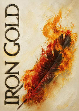 Iron Gold Feather Painting