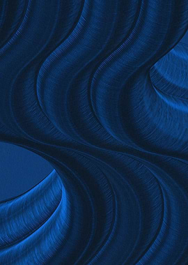 Abstract Blue Wavy Metal Texture