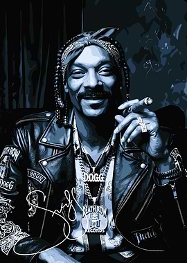 Snoop Dogg Death Row Records Portrait