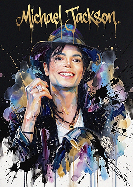 Michael Jackson Artistic Portrait Poster