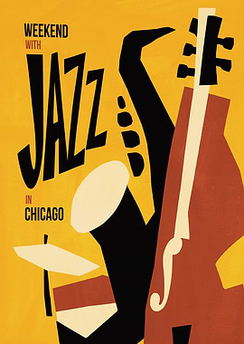 Weekend with Jazz in Chicago Poster