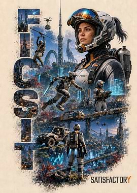 Satisfactory Game Poster Art
