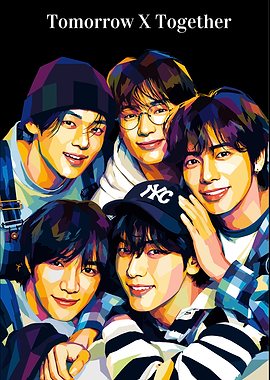 Tomorrow X Together Pop Art Portrait