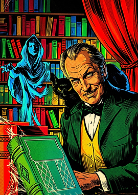 Vintage Horror Comic Book Illustration