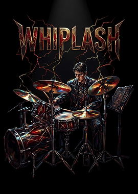 Whiplash Drummer Movie Poster Art