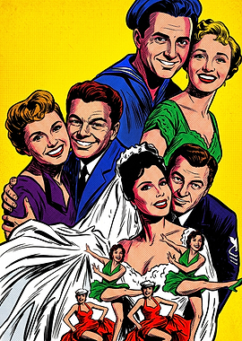 Vintage Musical Movie Poster Collage