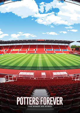 Potters Forever Stoke City Stadium Poster