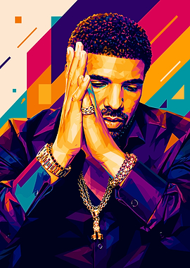 Drake Pop Art Portrait