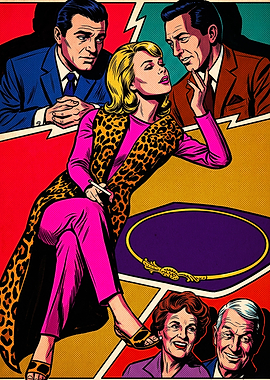 Retro Comic Style Fashion Illustration